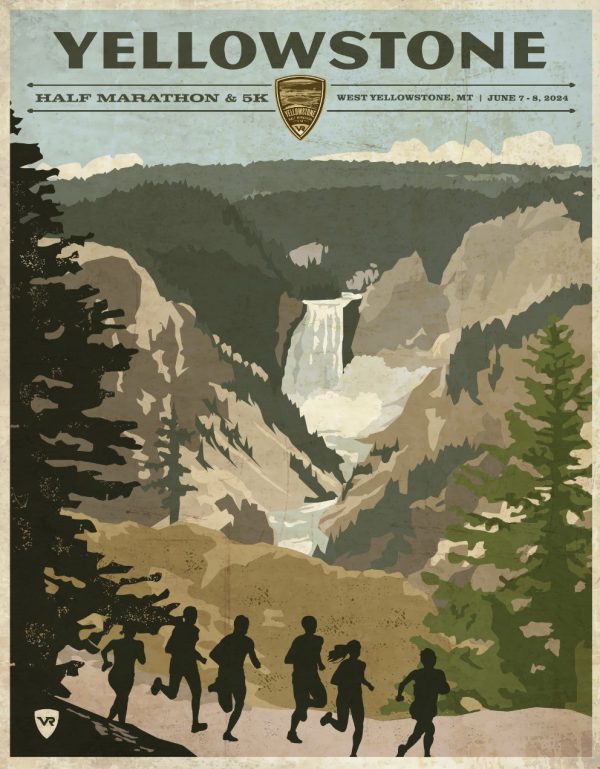 2024 Yellowstone Half & 5K Race Poster Online
