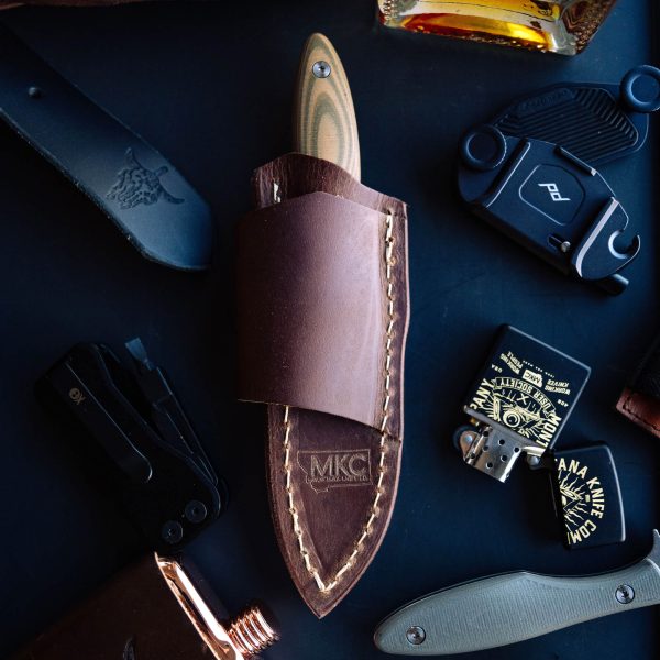 JACKSTONE LEATHER SHEATH - HORIZONTAL BELT CARRY Online now - Image 2