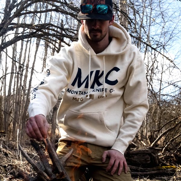 MKC LARGE LOGO HOODIE - BONE For Sale - Image 4