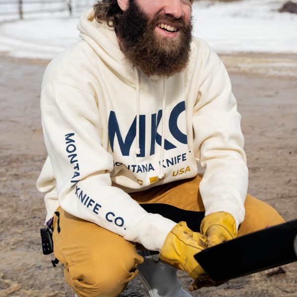 MKC LARGE LOGO HOODIE - BONE For Sale - Image 2