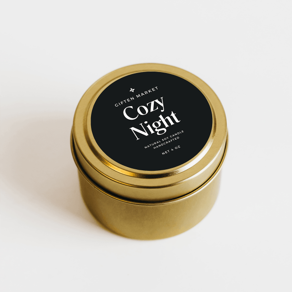 Cozy Night Gold Travel Candle Sale - Image 2
