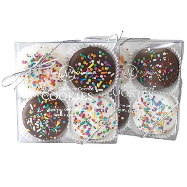 Rainbow Explosion Chocolate Covered Cookies -4pc Online