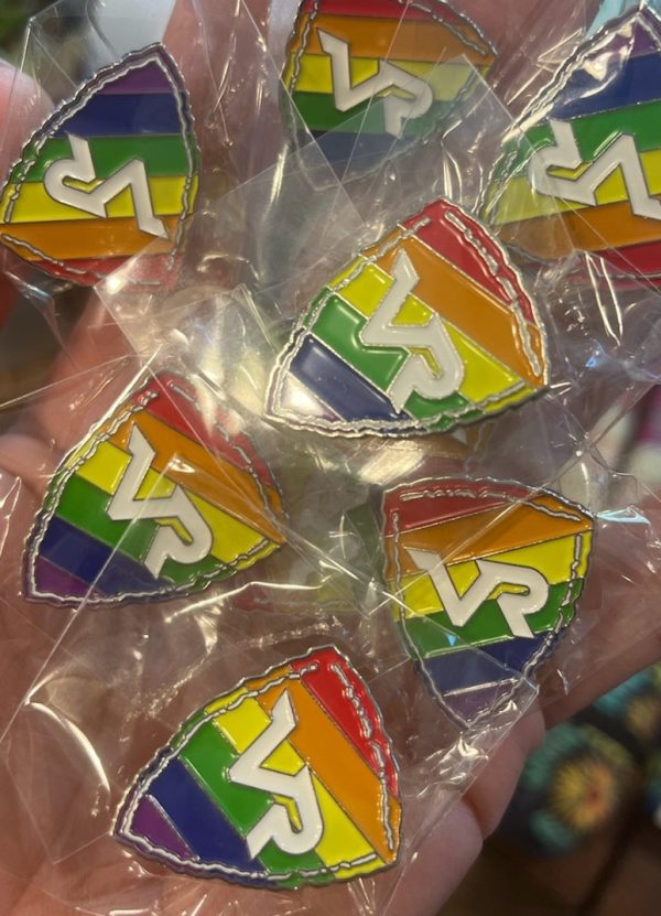 Vacation Races Rainbow Pin For Sale