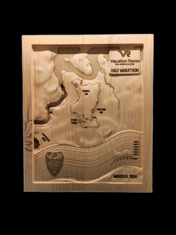 VR - Antelope Canyon Ultras -  Half Marathon 3D Race Map Fashion