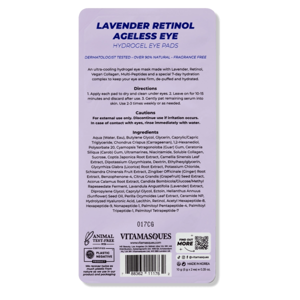 Lavender Retinol Ageless Eye Pads Hot on Sale - Image 5