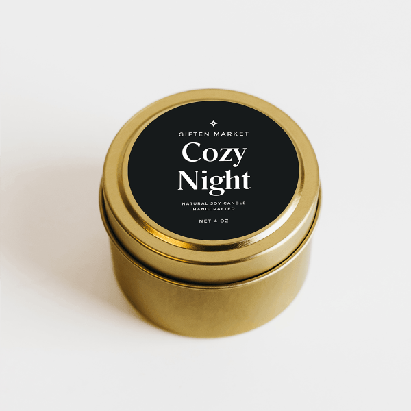 Cozy Night Gold Travel Candle Sale