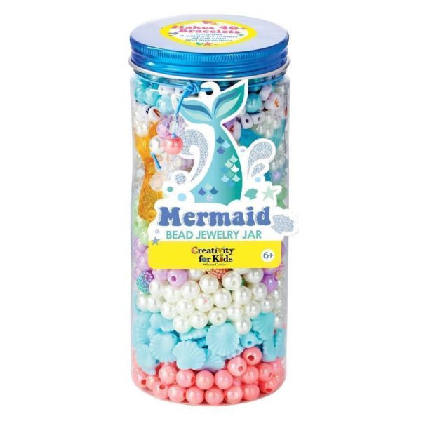 Mermaid Bead Jewelry Jar Craft Kit For Cheap - Image 2