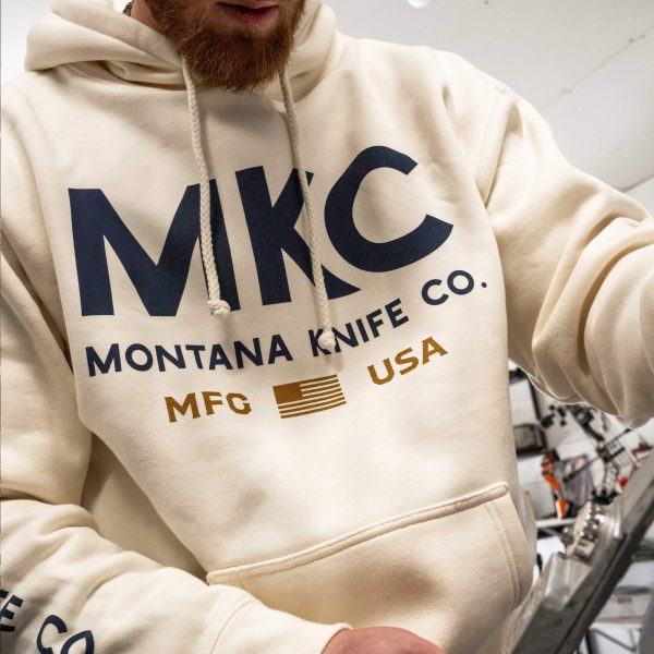 MKC LARGE LOGO HOODIE - BONE For Sale - Image 3