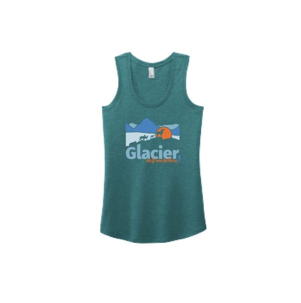 Glacier Half Mountain Goat Women s Tank Discount
