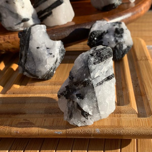 Tourmalinated Quartz Rough Online Hot Sale