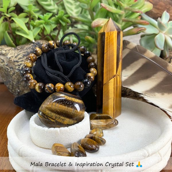 Mala Bracelet & Inspiration Crystal Set 🙏 For Sale