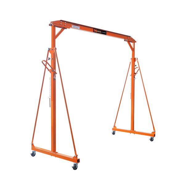 TMG Industrial 1100-lb Adjustable Height All-Steel Gantry Crane, Auto-Lock, 95” Min. Height, 142” Max. Height, Locking Swivel Caster Wheels, TMG-AGC06(Previously TMG-AGC05) For Sale - Image 3