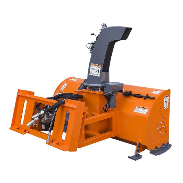 TMG Industrial 84” Skid Steer Snow Blower 45-75 HP Loader Required,  24” Diameter Impeller, 360° Motor Driven Snow Chute, TMG-SSB84 Cheap - Image 5