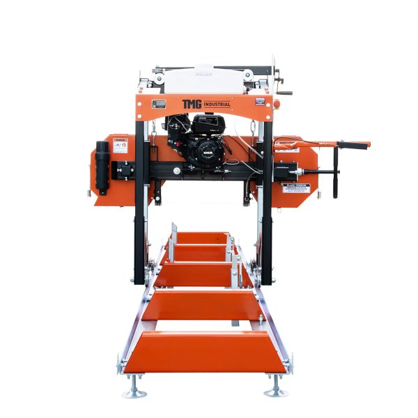 TMG Industrial 22” Portable Sawmill, 7 HP Kohler Command Pro Series Engine, 12’ Log Length, 4-Post Carriage with Saw Head Anti-tip Locking, TMG-PSM22 Fashion - Image 4