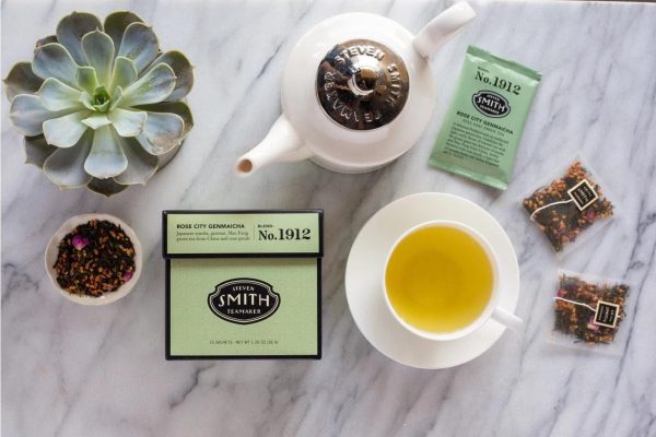 Rose City Genmaicha Blended Green Tea For Sale