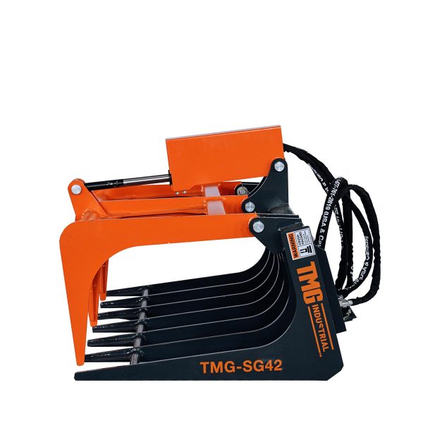 TMG Industrial 42” Mini Skid Steer Skeleton Grapple Attachment, Toro Style Mount, 24” Arm Opening, 2000 lb Weight Capacity, TMG-SG42 Hot on Sale - Image 5