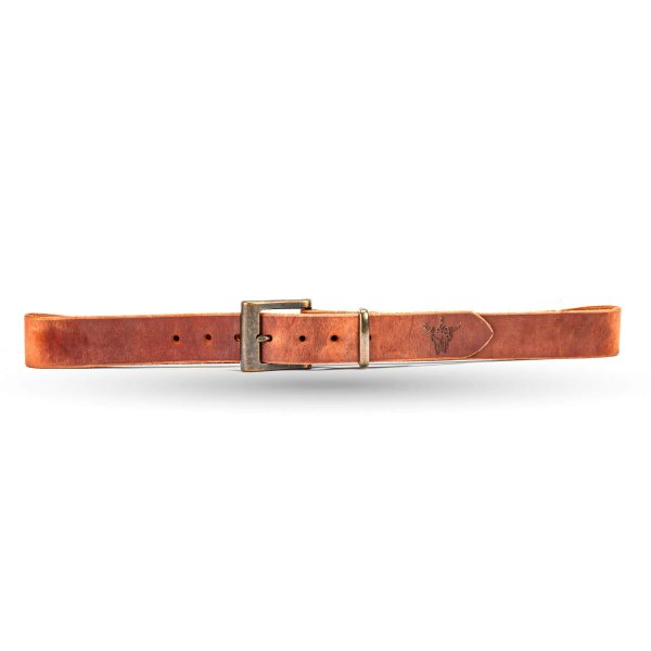 MKC LEATHER BELT - BROWN Hot on Sale - Image 5