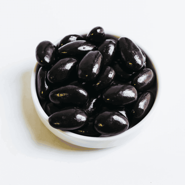Dark Chocolate Covered Almonds - 6oz Glass Jar Online Sale - Image 2