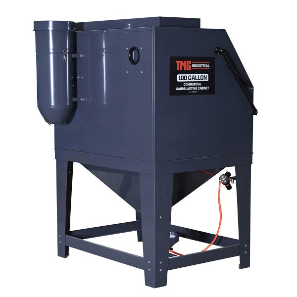 TMG Industrial 265 Gallon 990L Commercial Cabinet Sandblaster, Vacuum Filtration System, Oversized View Window, 125 PSI, 24 CFM, TMG-ABC99 Supply - Image 4