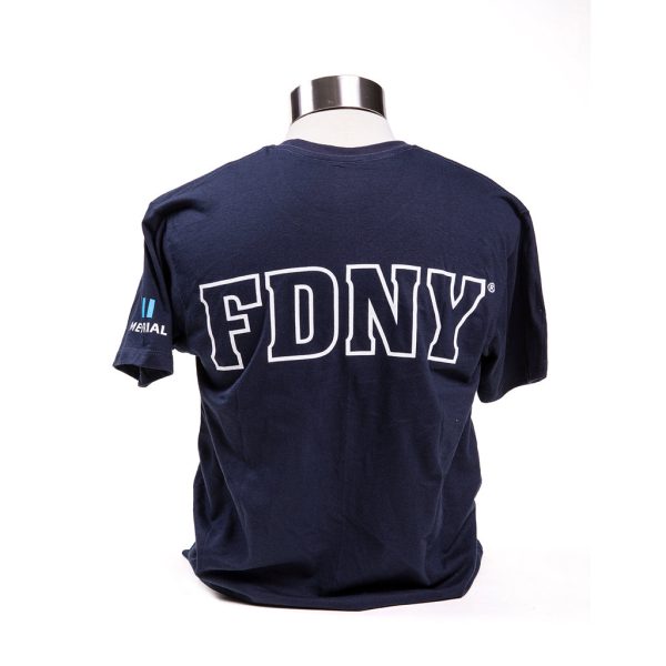 FDNY Shield T-Shirt - Navy Online Hot Sale - Image 2