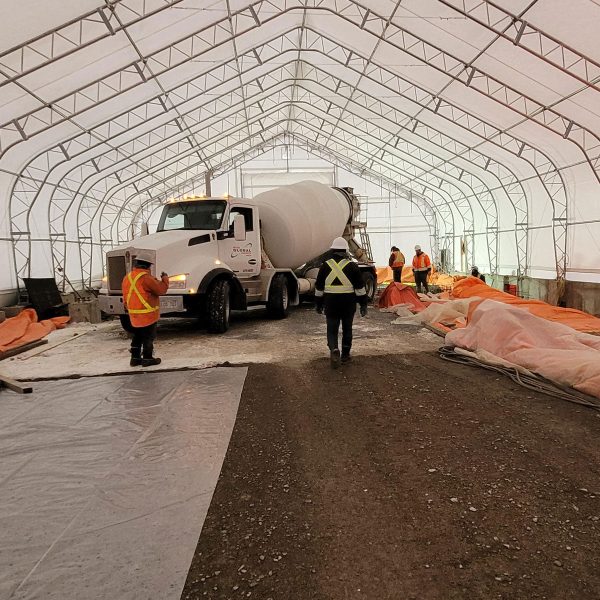 TMG Industrial Pro Series 50  x 150  Dual Truss Storage Shelter with Heavy Duty 32 oz PVC Cover & Drive Through Doors, TMG-DT50150-PRO Online Sale - Image 5
