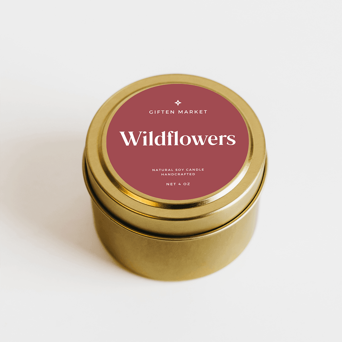 Wildflowers Gold Travel Candle For Sale