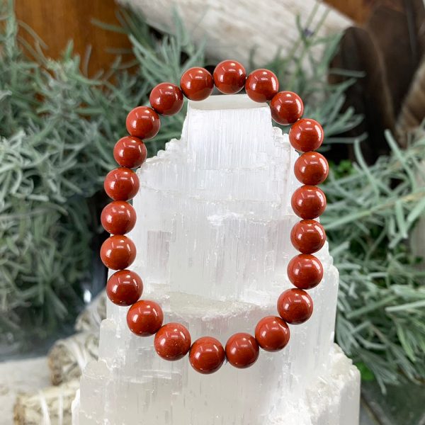 Mala Red Jasper Bracelet With Velvet Pouch Online Sale