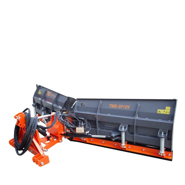 TMG Industrial 10’ U V Angle Blade Snowplow, Reversible Rubber Edges, 6 Positions, Category 1 & 2 Hookups, 3-Point Hitch, 40-90 HP Tractors, TMG-SP10V Online Sale - Image 5