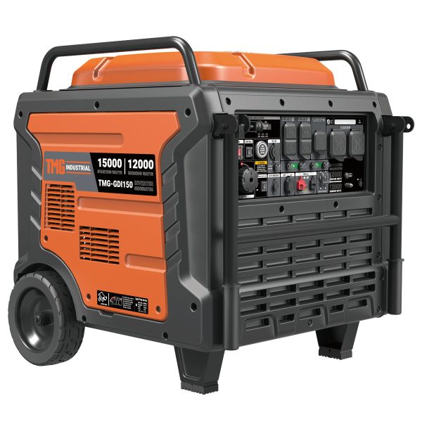 TMG Industrial 15000 Watt Digital Inverter Portable Generator, 10hrs 50% Load Run Time,  EPA Compliance, TMG-GDI150 Discount