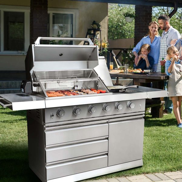 TMG Industrial Outdoor Gas Grill, 3 Cooking Grids, Warming Rack, Spacious Cooking Area, 4 Main Burners, CSA Certified, TMG-LKS06 Fashion - Image 4