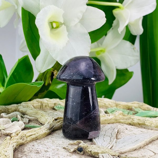 Purple Fluorite Mushroom Hot on Sale - Image 4