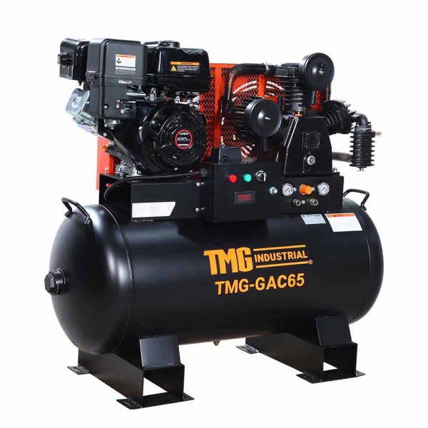 TMG Industrial 60 Gallon 2-Stage Truck Mounted Air Compressor, 14 HP LONCIN G420F Engine, , Horizontal Tank, 18.5 CFM @ 175 PSI, TMG-GAC65 For Cheap - Image 4