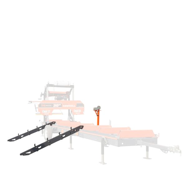 TMG Industrial Log Loading Rolling & Ramp Package for TMG-PSM30, 2-Speed 2000 Lb Winch, Mast Boom, Receiver, 70” Ramp Length, 3800 Lb Loading Capacity, 32-½’ Steel Cable, TMG-PSM30-Lramp For Cheap