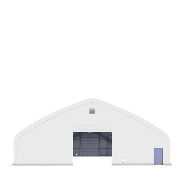 TMG Industrial Pro Series 70  x 120  Dual Truss Storage Shelter with Heavy Duty 32 oz PVC Cover & Drive Through Doors, TMG-DT70120-PRO on Sale - Image 2