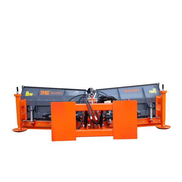 TMG Industrial 8-½’ U V Angle Blade Snowplow, Metal Edges, 6 Positions, Accumulator & Solenoid Valve, Quick-Change Lugging, 40-90 HP Tractors, TMG-SP08X Online Hot Sale - Image 4