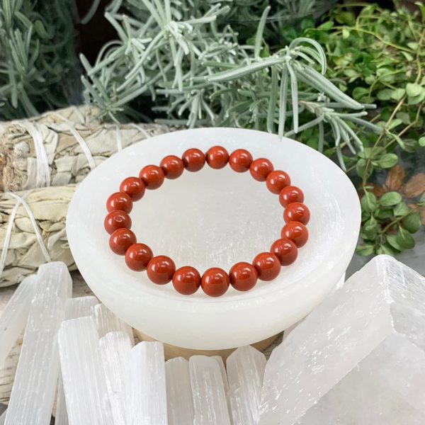 Mala Red Jasper Bracelet With Velvet Pouch Online Sale - Image 4