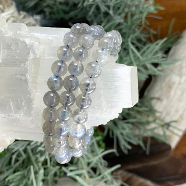 Mala Grey Moonstone Bracelet With Velvet Pouch Hot on Sale - Image 2