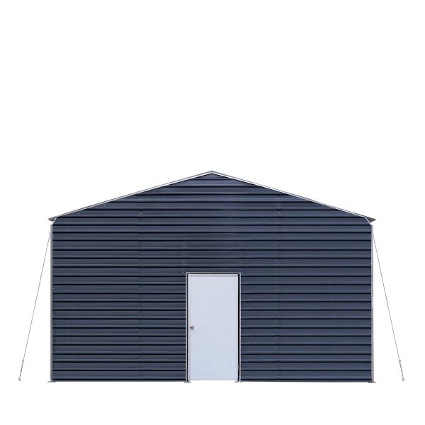 TMG Industrial Metal Shed Carport Add-On Package Kit For TMG-MSC2020F And TMG-MSC2030F , Front Wall w Roll Up Doors & Back Wall, TMG-MSC20-RD12 Fashion - Image 3