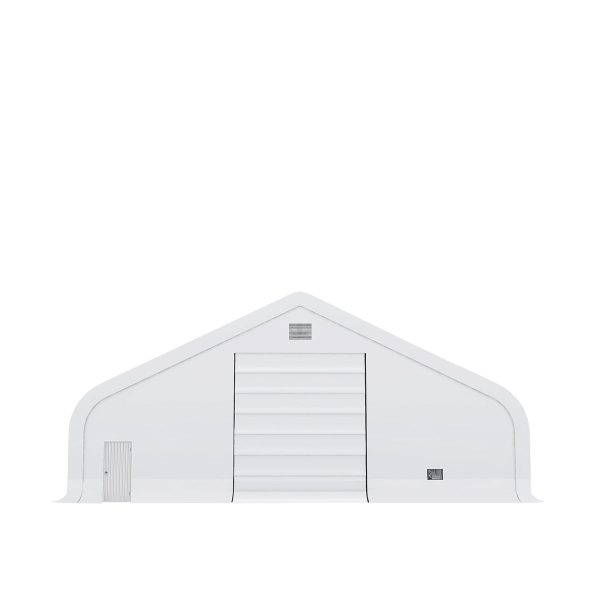 TMG Industrial Pro Series 50  x 150  Dual Truss Storage Shelter with Heavy Duty 32 oz PVC Cover & Drive Through Doors, TMG-DT50150-PRO Online Sale - Image 2