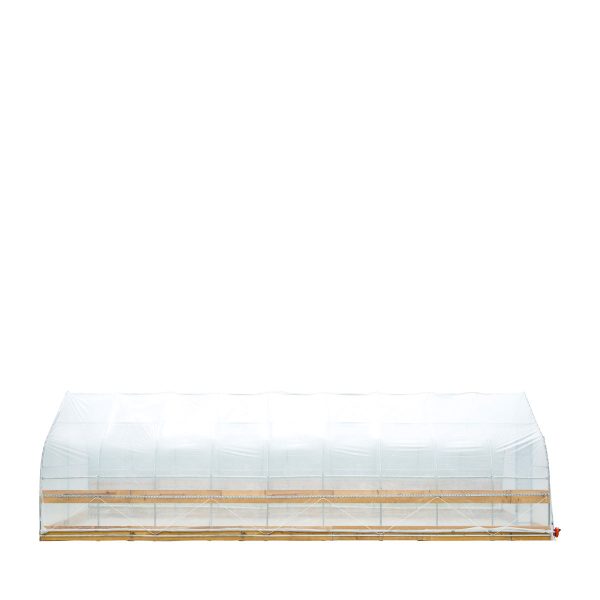 TMG Industrial 12’ x 40’ Tunnel Greenhouse Grow Tent w 6 Mil Clear EVA Plastic Film, Cold Frame, Hand Crank Roll-Up Sides, Peak Ceiling Roof, TMG-GH1240 Online now - Image 2