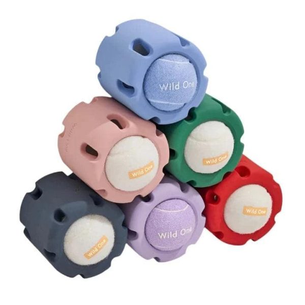 Strawberry Tennis Tumble Dog Toy Discount - Image 5