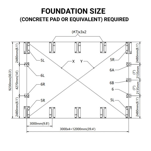 TMG Industrial 30  x 40  Dual Truss Storage Shelter with Heavy Duty 17 oz PVC Cover, TMG-DT3042(Previously TMG-DT3041) Online - Image 3