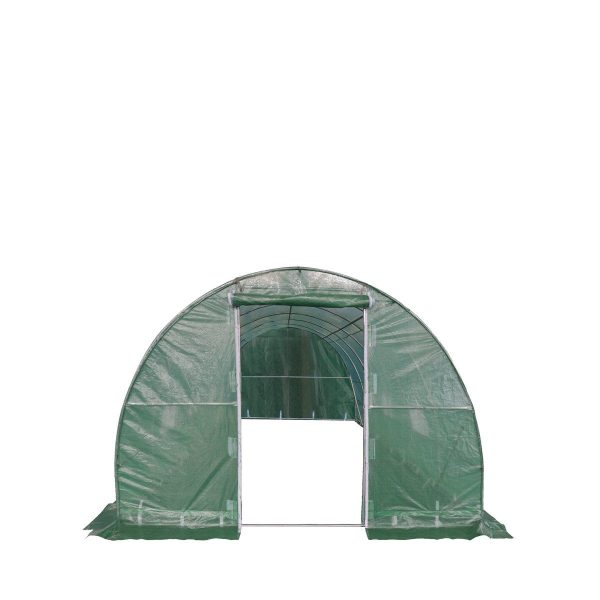 TMG Industrial 10’ x 30’ Tunnel Greenhouse Grow Tent w Ripstop Leno Cover, Cold Frame, Roll-Up Mesh Windows, Round Top Roof, TMG-GH1030R Online - Image 4
