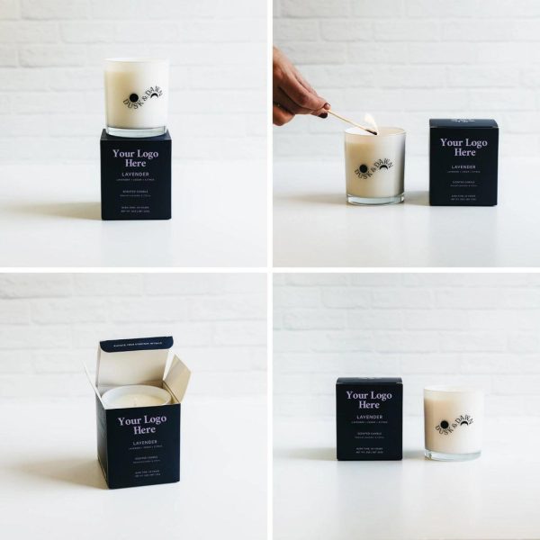 Custom Logo Deluxe Soy Candle - 8oz - Private Label For Sale - Image 3