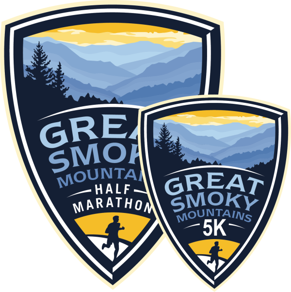 Great Smoky Mountain Half Marathon & 5K Stickers Fashion - Image 2