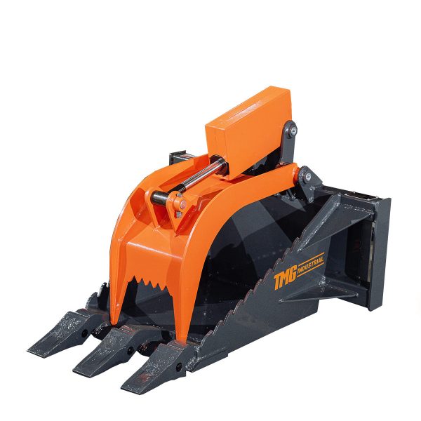TMG Industrial Mini Skid Steer Stump Bucket Grapple, 2200-lb Grapple Capacity, Toro Style Mount Plate, TMG-SSG36 Fashion
