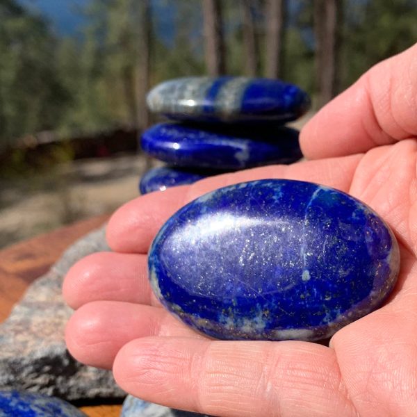 Lapis Lazuli Palmstone For Cheap - Image 5