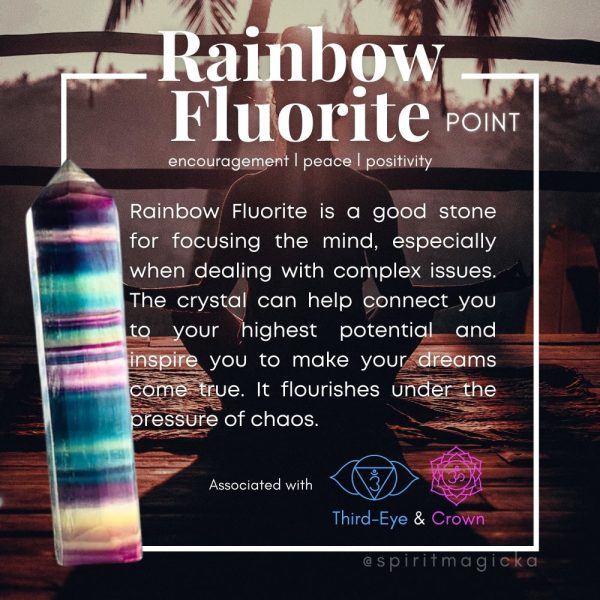 Rainbow Fluorite Point Hot on Sale - Image 2