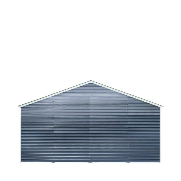 TMG Industrial 26’ x 40’ Metal Garage Shed with 9’ High Double Front Doors, 14’ Peak Height, Side Entry Door, 1040 Sq-Ft Floor Space, TMG-MS2640 For Discount - Image 5