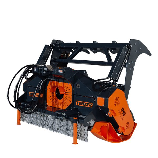 TMG Industrial 70” Forestry Brush Mulcher, Category 2 Hookup, Widia Cutting Teeth, 70-110 HP Tractors,  3-PTO Shaft Included, TMG-TMB72 Sale